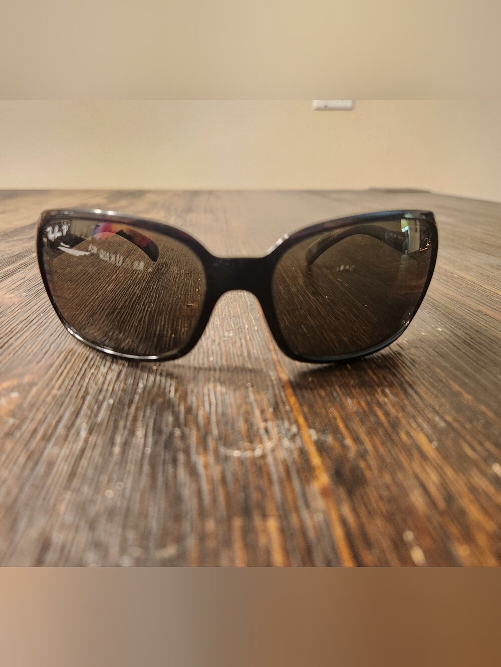 Ray-Ban Women's Black Frame Sunglasses with Dark Lenses